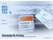 Steuergerät Airbag MERCEDES-BENZ A-Klasse (W168) 0018203126