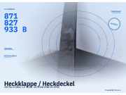 Heckklappe / Heckdeckel VW Polo II (86C) 871827933B