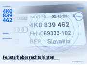 Fensterheber rechts hinten AUDI A6 Avant (4A5,C8) 4K0839462