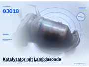 Katalysator mit Lambdasonde TOYOTA Yaris (P1) 0J010