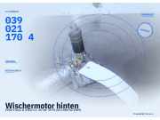 Wischermotor hinten FORD Fiesta II (FBD) 0390211704