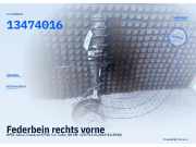 Federbein rechts vorne OPEL Astra J Caravan (P10) 13474016
