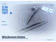 Wischerarm hinten VW Golf IV (1J) 1J6955707A
