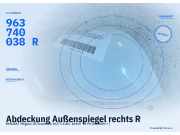 Abdeckung Außenspiegel rechts RENAULT Megane III Grandtour (KZ) 963740038 963740038R
