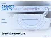 Sonnenblende rechts VW Fox Schrägheck (5Z) 5Z9857552 L72 5Z0857552B L72