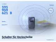 Schalter für Heckscheibe VW Golf II (19E) 191959621B