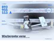 Wischermotor vorne AUDI 80 (89, 89Q, 8A, B3) 893955113A