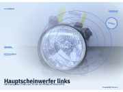 Hauptscheinwerfer links VW Transporter T2 Bus