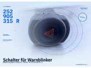 Schalter für Warnblinker DACIA Sandero II (SD) 252905315R