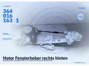 Motor Fensterheber rechts hinten MAZDA 626 IV Hatchback (GE) 3640161631
