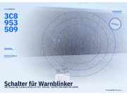 Schalter für Warnblinker VW Passat B6 Variant (3C5) 3C8953509