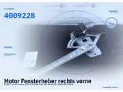 Motor Fensterheber rechts vorne FORD Transit Kasten (F**6) 400922B