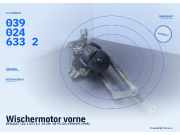 Wischermotor vorne RENAULT Clio I (57) 0390246332