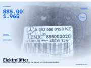 Elektrolüfter MERCEDES-BENZ C-Klasse (W203) A2035000193 885.001.965