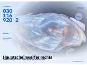 Hauptscheinwerfer rechts SMART Cabrio (MC 01) 0301169202