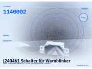 (240461 Schalter für Warnblinker FORD Focus (DAW, DBW) 2M5T13AA350AA) 1140002