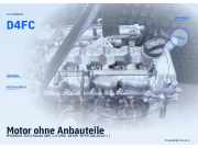 Motor ohne Anbauteile HYUNDAI i30 II Kombi (GD) D4FC Halter beschädigt D4FC