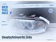 Hauptscheinwerfer links AUDI A4 Avant (8E, B6) 8E0941003F