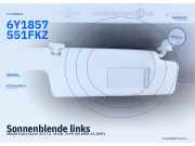 Sonnenblende links SKODA Fabia Kombi (6Y) 6Y1857551P FKZ 6Y1857551 FKZ