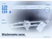 Wischermotor vorne SEAT Leon (1M) 1J1955113C 1J0955119A