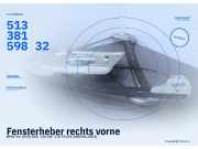 Fensterheber rechts vorne BMW 5er (E39) 51338159832
