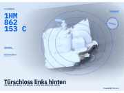 Türschloss links hinten VW Polo III (6N1) 1HM862153C