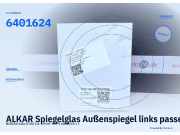ALKAR Spiegelglas Außenspiegel links passend für Nissan Juke F15 6401624