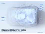 Hauptscheinwerfer links AUDI 100 (43, C2)