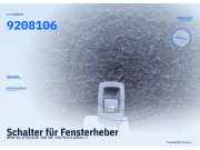 Schalter für Fensterheber BMW 1er (F20) 9208106