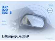 Außenspiegel rechts OPEL Agila (H-B) 0390205038
