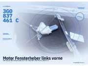 Motor Fensterheber links vorne VW Passat B8 Variant (3G) 3G0837461C