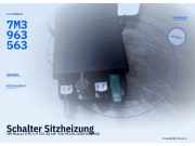 Schalter Sitzheizung VW Sharan (7M)7M3963563 7M3963563