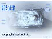Hauptscheinwerfer links VW Passat B3/B4 (3A2, 35I) 441-1109L-LD-E