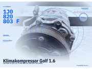Klimakompressor Golf 1.6 VW Golf IV (1J) (Golf iv (1j)) 1.6 74 kW 101 PS (08.1997-05.2004) 74 kW 01.08.97 - 01.05.04 1J0820803F