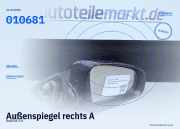Außenspiegel rechts Audi A4 (8E2) 010681 Mingblau 010681