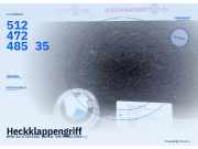 Heckklappengriff BMW 1er (F20) 51247248535