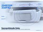 Sonnenblende links MERCEDES-BENZ C-Klasse (W204) A2048104510 FKZ 2048104310 FKZ