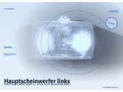 Hauptscheinwerfer links FORD Fiesta I (WFBT, GFBT)