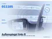 Außenspiegel links RENAULT Megane II Grandtour (M) 011105