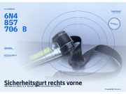 Sicherheitsgurt rechts vorne VW Polo III (6N1) 6N4857706B