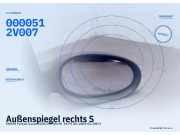Außenspiegel rechts SMART Fortwo Coupe (450) 0000512 V007