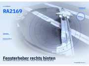 Fensterheber rechts hinten MITSUBISHI Colt VI (Z2, Z3) RA2169
