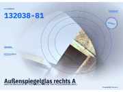 Außenspiegelglas rechts AUDI A6 Allroad (4F) 132038-81