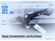Motor Fensterheber rechts hinten MERCEDES-BENZ C-Klasse T-Modell (S203) A A2038202285