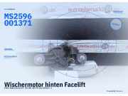 Wischermotor hinten Facelift FIAT 500 (312) MS2596001371