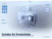 Schalter für Fensterheber AUDI A6 Avant (4B, C5) RECHTS HINTEN 4B0959522
