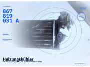 Heizungskühler VW Polo II (86C) 867819121 867819031A