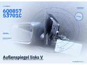 Außenspiegel links VW Polo IV (9N, 9A) 6Q0857537 01C