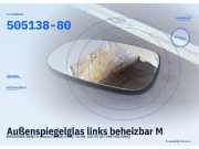 Außenspiegelglas links beheizbar MERCEDES-BENZ A-Klasse (W168) 505138-80
