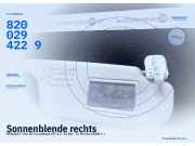 Sonnenblende rechts RENAULT Clio III Grandtour (R) 8200294229